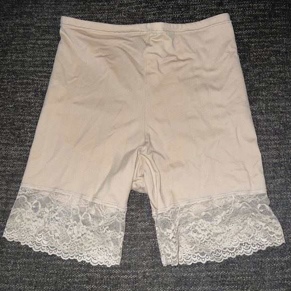 Vintage Flexees Long Briefs Shapers Panty with Lace - Cream - Picture 1 of 6